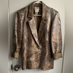 Vintage Joseph Ribkoff snake print blazer